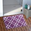 AEROHAVEN Glorious Super Soft Microfiber Abstract Designer Anti Slip Bathmat - BM-12 (Wine, 50 x 80 cm) view 1