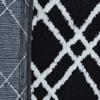 AEROHAVEN Glorious Super Soft Microfiber Abstract Designer Anti Slip Bathmat - BM-12 (Black, 50 x 80 cm) view 3