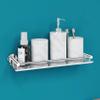 Plantex Stainless Steel Bathroom Shelf for Wall/Bathroom Organizer with Drill/Washroom Accessories/Wall Shelf for Kitchen Storage (16x5 inches, Chrome) view 1