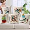 Garisha Abstract Decorative Designer Printed Throw Pillow/Jute Cushion Covers (16 X 16-inches, Multicolour) - Set of 5 view 1