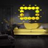 KC DCOR Hexagen and Butterflyes Mirror Gold Wall Sticker Self Adhesive Home Dcor (Mirror Size 64x83 cm) view 2
