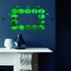KC DCOR Hexagen and Butterflyes Mirror Green Wall Sticker Self Adhesive Home Dcor (Mirror Size 64x83 cm) view 2