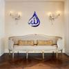 KC DCOR Allah Acrylic Blue Mirror Wall Sticker for Living Room(Blue Mirror Size 38x20 cm) view 2