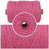 DK Craft Touch Twisted Macrame Pure Cotton Cord for Macrame DIY and Other Projects (Light Coral, 4 mm 100 metre) view 2