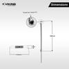 Viking Brass Jet Spray Set Crystal - Thread 15mm () - Length 900mm (36) - Polished CP, Hygienic jet spray view 2