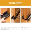 Radiant PVC Sound-Proof Reduce Noise Energy Saving Weather Stripping Under Door Twin Draft Stopper (39 inch, Brown) (1) view 2