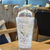 Crackles Mug Bottle Jelly Sipper Gel Feezer Sipper Icecream Cup with Straw for Cold Beverages Water and Drinks 450ml view 3