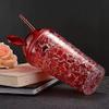 Crackles Mug Bottle Jelly Sipper Gel Feezer Sipper Icecream Cup with Straw for Cold Beverages Water and Drinks 450ml view 4