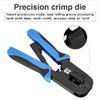 CARE CASE Modular Plug Crimper Dual-Modular 2-in-1 Crimping Tool LAN Cutter with Cable Cutter Network Cable Tool (RJ45 // RJ11) view 4