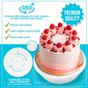 1Pc Cake Decorating Table 11 Inch / 28 cm Rotating Cake Turntable, Turns Smoothly Revolving Cake Display Stand Baking Tools Accessories Supplies for Cookies Cupcake (White) view 2