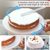 1Pc Cake Decorating Table 11 Inch / 28 cm Rotating Cake Turntable, Turns Smoothly Revolving Cake Display Stand Baking Tools Accessories Supplies for Cookies Cupcake (White) view 3