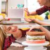 1Pc Cake Decorating Table 11 Inch / 28 cm Rotating Cake Turntable, Turns Smoothly Revolving Cake Display Stand Baking Tools Accessories Supplies for Cookies Cupcake (White) view 4