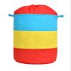 Yellow Weaves Cotton Canvas Laundry Basket for dirty clothes - MultiColor view 1