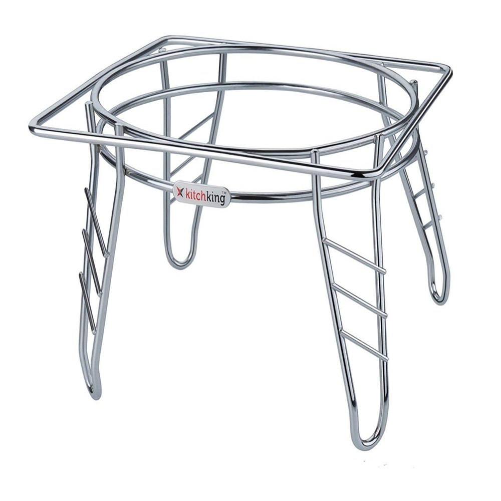 Kavid Stainless Steel Matka Stand, Pot Stand