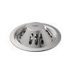 Viking SS201 Roof Balcony Drain Round-Dome with Dia 125mm (5),Stainless Steel 201 Polished Finish - Suitable for terraces, Patios and Outdoor Spaces,Efficient Water Drainage view 1