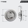 Viking SS201 Roof Balcony Drain Round-Dome with Dia 125mm (5),Stainless Steel 201 Polished Finish - Suitable for terraces, Patios and Outdoor Spaces,Efficient Water Drainage view 2