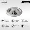 Viking SS201 Roof Balcony Drain Round-Dome with Dia 125mm (5),Stainless Steel 201 Polished Finish - Suitable for terraces, Patios and Outdoor Spaces,Efficient Water Drainage view 3
