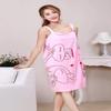 JBG Home Store Microfiber Wearable Magic Towel for Bath, Fashion Women Quick Dry Bathing Beach Spa Bathrobes Dresses (Baby Pink) view 2