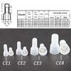 Immech - Transparent CE2 Protective Closed End Wire Crimp Cable Connector Cap Pack of 500 Pcs view 3