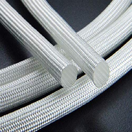 Immech - 3mm Fiberglass Insulation Sleeves, silicone coated, Wire sleeve, sleeve for good wire protection 8 Meter