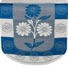 Castiqa Cotton Fabric Floral, Abstract Design 3 Seater Sofa Covers Set (Aqua Blue, W x H: 69 x 178 cm) view 2