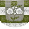 Castiqa Cotton Fabric Abstract Design Sofa Covers Set for Living Room (Green, 3 Seater) view 2