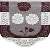 Castiqa Cotton Fabric Floral, Abstract Design 3 seater Sofa Covers Set for Living Room (Brown, W x H: 69 x 178 cm) view 3
