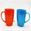 Pride Store Ceramic Glossy Plain Orange Color Mug for Milk Shake Coffee Tea Beverage Mug 2 Piece Ceramic Mug 325 Ml view 1