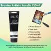 Brustro Artists Acrylic 120ml Titanium White Twin Pack view 2