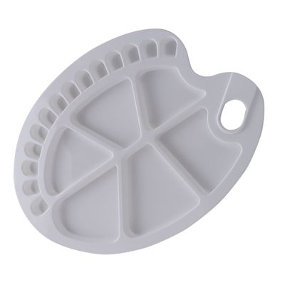 Worison Plastic Oval Kidney Shaped 20 Well Painting Palette,30 x 19 cm