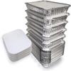 Aluminium Foil Container - 250 ml, Pack of 50, Silver view 1