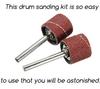 SWISSO 51Pc Sanding Drum Kit Set Using Removing Rust And Dust DIY Working Tools view 3