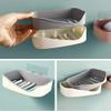 Mamohalu Polyvinyl Chloride Plastic Soap Box Holder for Bathroom Self Adhesive with Stickers (13 x 10 x 3.5 cm, Random Colour,5) view 3