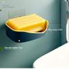 Mamohalu Polyvinyl Chloride Plastic Soap Box Holder for Bathroom Self Adhesive with Stickers (13 x 10 x 3.5 cm, Random Colour,5) view 4