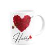 GLAMOUROUI Ceramic Coffee Mug || for Hubby Wifey Couple || Valentine Day Special 350 ml || Set of 2 view 2