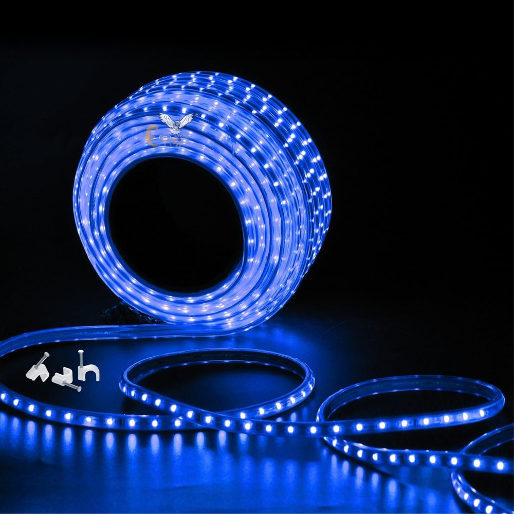 Errol led Strip Lights for Home Decoration | Waterproof led Rope Lights | Energy Saving Strip Light for Room | Home Decor Lights for Diwali, Christmas, Outdoor (Blue, 5 Meter)