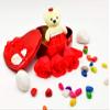 The Click India Artificial Teddy and Flowers and Rose (Golden) view 3
