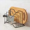 Dime Store Wrought And Cast Iron Storage Rack, Standard, Black, Wire view 2