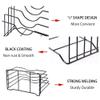 Dime Store Wrought And Cast Iron Storage Rack, Standard, Black, Wire view 4