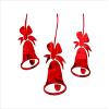 KC Dcor Beautiful Red Acrylic Mirror Wall Sticker Chrimast Bell Decorative for Living Room Home (Mirror Red Colour) view 1