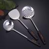 pepplo Skimmers with Wooden Handle, 304 Stainless Steel Skimmer with Heat Resistant Wooden Handle Wok Utensils for Daily Use (1PCS, Skimmer) view 2