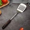 pepplo Slotted Spatula Turner, Slotted Turner with Wooden Handle, 304 Stainless Steel Spatula with Heat Resistant Wooden Handle Wok Utensil (1PCS, Slotted Wok Spatula) view 1