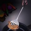 pepplo Slotted Spatula Turner, Slotted Turner with Wooden Handle, 304 Stainless Steel Spatula with Heat Resistant Wooden Handle Wok Utensil (1PCS, Slotted Wok Spatula) view 2