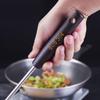pepplo Slotted Spatula Turner, Slotted Turner with Wooden Handle, 304 Stainless Steel Spatula with Heat Resistant Wooden Handle Wok Utensil (1PCS, Slotted Wok Spatula) view 3