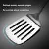 pepplo Slotted Spatula Turner, Slotted Turner with Wooden Handle, 304 Stainless Steel Spatula with Heat Resistant Wooden Handle Wok Utensil (1PCS, Slotted Wok Spatula) view 4