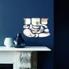 KC Dcor Beautiful Acrylic Ganesh ji Silver Mirror Self Adhesive Wall Sticker for Home Dcor (Mirror Silver Colour) view 2