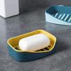 Valashiv Polyvinyl Chloride Plastic Soap Box Holder for Bathroom Self Adhesive with Stickers (13 x 10 x 3.5 cm, Random Colour, 5) view 3