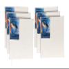 EASCAN ART Painting Drawing and Sketch Accessories Medium Grain Artist's Painting Canvas Board - White , Pack of 6 view 2