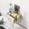 Zinley New Stainless Steel Wall Hanging Bathroom Shower Caddy Basket Shelf for Bathroom Sink Sponge Holder, Shampoo, Conditioner, Liquid and Toothbrush Holder with Kitchen Towel Rack Stand view 3