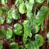 Deehome Artificial Ivy Garlands Round Leafs Creepers (6 Strings) Silk Greenery Hanging Vines Garlands Creeper Leaves for Decoration (6 Strings, 6 Foot Each). view 3